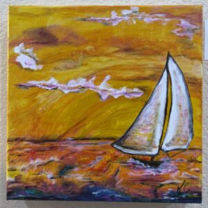 Golden Sail by artist kelli foss