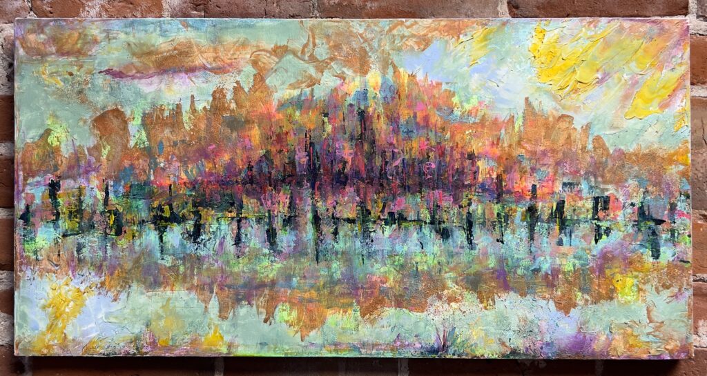 Shimmering Clouds by artist kelli foss