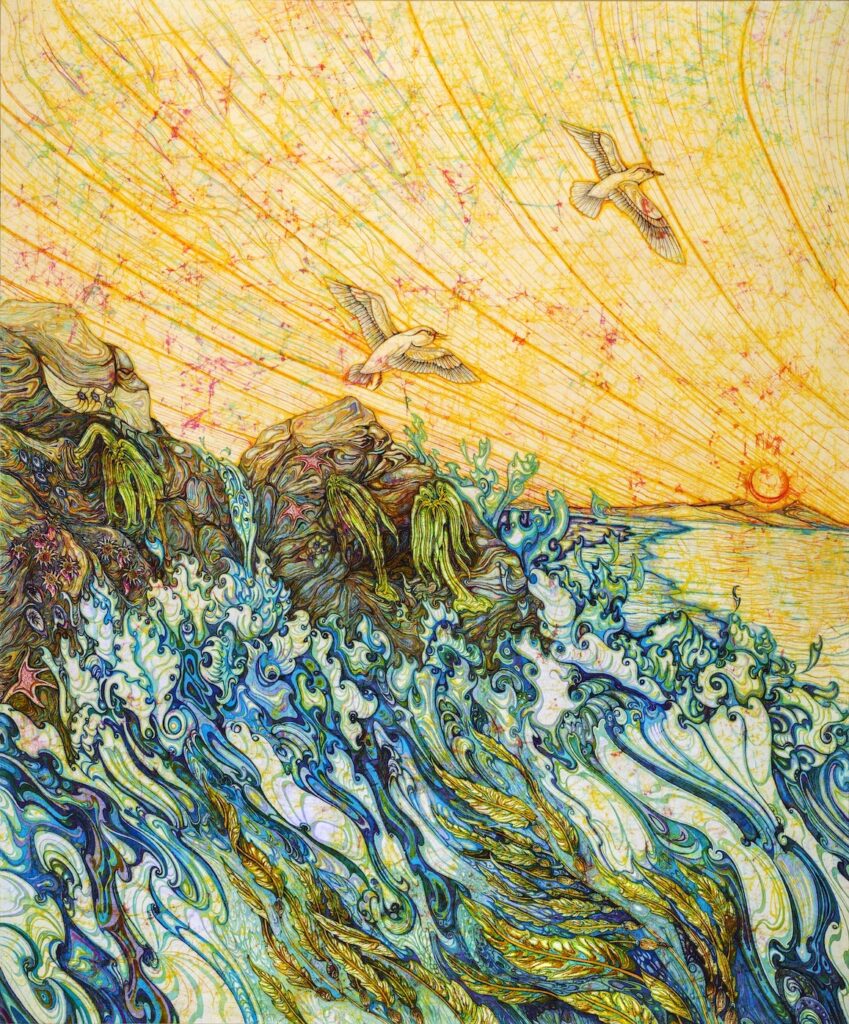 Monterey Kelp by artist Ray Evans at santa cruz art expressions