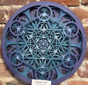 Metatrons Cube by artist adrian rasmussen