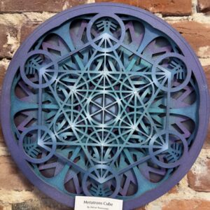 Metatrons Cube by artist adrian rasmussen