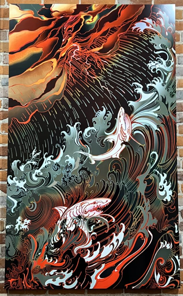 Chasing in the Dark by artist ray evans at santa cruz art expressions