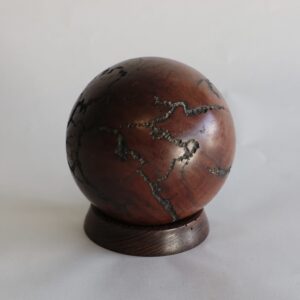 Black Walnut Sphere by curtis Pieratt
