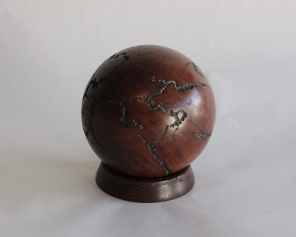 Black Walnut Sphere by curtis Pieratt