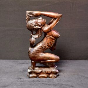 Grace in Offering by Jordyn James, wood sculpture, ebony