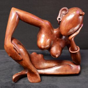 Daydreaming Form by Jordyn James, wood sculpture piece